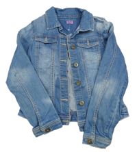 Modrá riflová crop bunda F&F