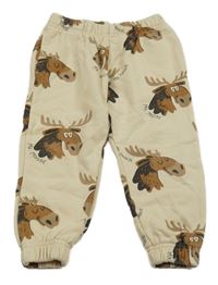 Béžové tepláky s losy H&M