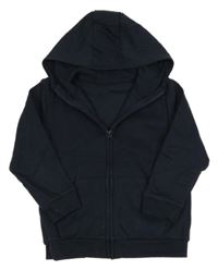 Tmavomodrá propínací mikina s kapucí St. Bernard