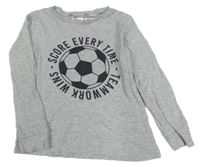 Šedé melírované triko s míčem H&M