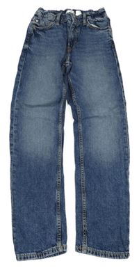 Tmavomodré slim fit rifle H&M