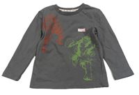 Tmavošedé triko s Avengers PRIMARK