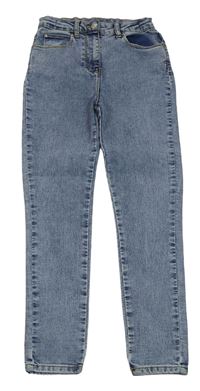 Světlemodré plísňové skinny teplákové rifle Candy Couture 