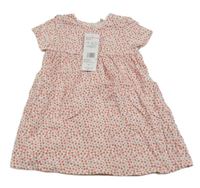 Nové - bílé šaty s jahůdkami F&F