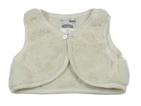 Smetanové chlupaté bolérko Ergee