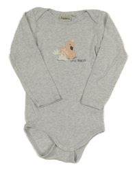 Světlešedé melírované body s labutí impidimpi