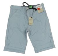 Nové - světlemodré chino riflové kraťasy Denim Co.