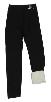 Černé thermo zateplené legíny