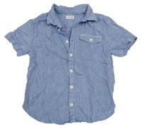 Modrá melírovaná vzorovaná košile ORCHESTRA