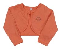 Lososové propínací bolérko s kamínky 