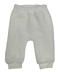 Bílé huňaté tepláky Ergee