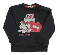 Antracitová mikina s dalmatiny Disney