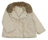 Béžová šusťáková zateplená bunda Zara