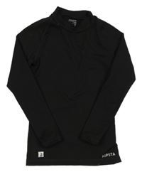 Černé sportovní funkční triko Kipsta