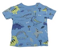 Modré tričko s dinosaury George