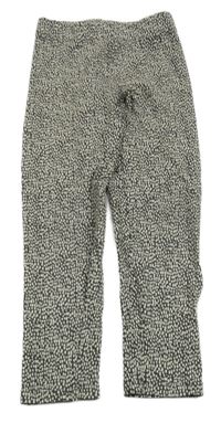 Tmavošedé vzorované legíny Nutmeg