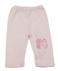 Světlerůžové tepláky s mašlí