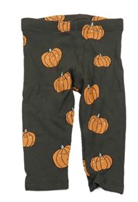 Antracitové žebrované legíny s dýněmi Next