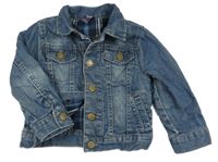 Tmavomodrá riflová podšitá bunda Zara