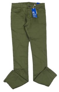 Nové - Khaki skinny fit rifle Blue Ridge