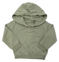 Khaki mikina s kapucí M&S