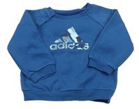 Modrá mikina s logem Adidas