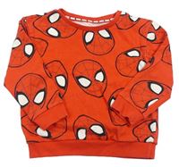 Červená vzorovaná mikina se Spidemanem George