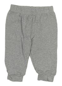 Šedé melírované lehké tepláky