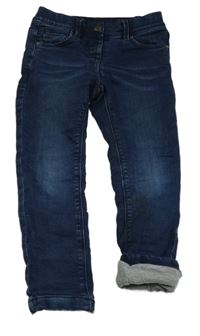 Tmavomodré podšité skinny rifle C&A