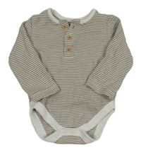 Béžovo-bílé pruhované body George