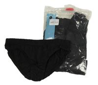 Nové - 10x černé slipy Matalan