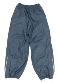 Tmavomodré šusťákové kalhoty Tchibo