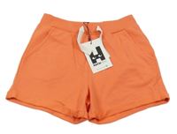 Nové - oranžové teplákové kraťasy 