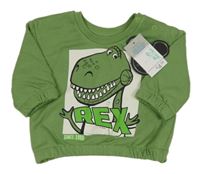 Nové - zelená mikina s dinem - Toy Story Primark