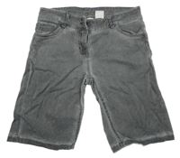 Šedé riflové kraťasy manguun