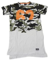 Bílo-černo-khaki army tričko s číslem Chapter young