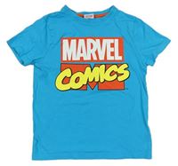 Azurové tričko s logem Marvel Marvel