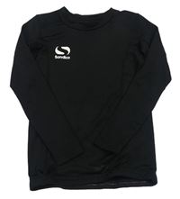 Černé sportovní funkční triko s logem Sondico