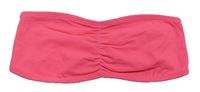 Neonově růžový bandeau top
