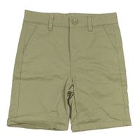 Khaki plátěné chino kraťasy Denim Co.
