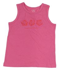 Růžový top s květy Primark