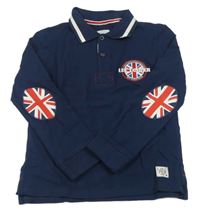 Tmavomodré polo triko s logem zn. Lee Cooper