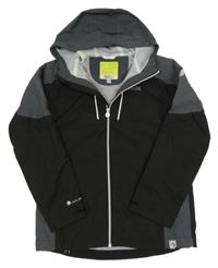 Černo-antracitová šusťáková funkční bunda s kapucí Regatta