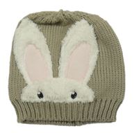 Béžová čepice s králíkem Page one young