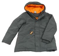 Antracitová šusťáková zimní bunda s kapucí Y.F.K.