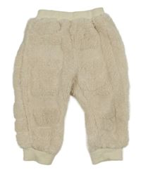 Béžové chlupaté tepláky Shein