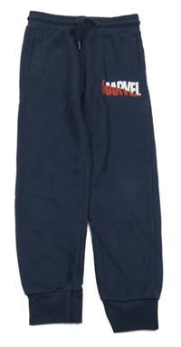 Tmavomodré tepláky s nápisem Primark