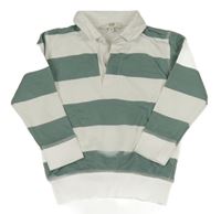 Bílo-zelená pruhovaná mikina Peacocks