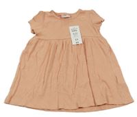 Nové - Růžové žebrované šaty Pep&Co