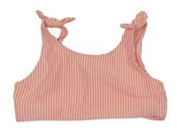 Neonově růžovo-bílá pruhovaná plavková lambáda C&A